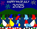 Happy 4th Of July by CartoonFoxArt2002