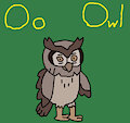 O is for Owl #2 (My Version) - Owl (Gravity Falls)
