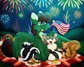 Pine Celebrating the 4th of July