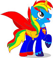 Shield Wing as Superman by PereMarquette1225