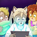 Commission: Sleepover by RisingDragon