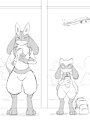 Sketch 382 - Lucario & Riolu by WinickLim