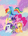 Mane 6 poster by Kipaki