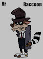 R is for Raccoon #3 (My Version) - Mysterious Raccoon