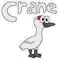 Crane in Animal Alphabet #1 by KiffAndFriends