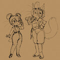 A pair of eccentrics by Saucy