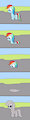 Rainbow Dash in the clay pit