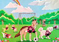Soccer Dogs by FoxyFlapper