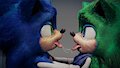 Sloppy Tongue Kissing by FluffySonicHero