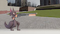 Squirrel with a gun