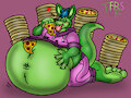Eugenes Pizza Binge by TheRedSkunk