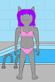 Kyla at the pool by NatGallery