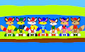 FoxTown Kids in the Lakelands by CartoonFoxArt2002