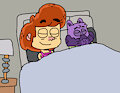 Ollie Allen and Captain Wowski Sleeping