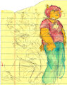 notepad colored lammy doodle