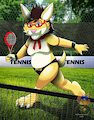 Art Fight 2025 Playing Tennis by HamsterGirlTheHamster
