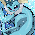 Vaporeon by ROCKtheBULL