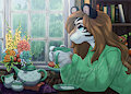 Rainy Summer Cozy Tea YCH - Fina