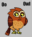 O is for Owl #3 (My Version) - Owl (Johnny Test)