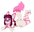 Little pink wolf by NoriNoir