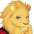 Grumpy lion by NelloTiger