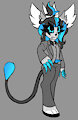 Azure in a suit by RavynPain