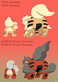 0058-0059 Growlithe Family by pichu90