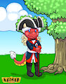 Tacki as an 18th Century Monarch by Tacki