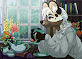 Rainy Summer Cozy Tea YCH - Kerenter by KuddlyKodiak