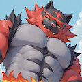 Incineroar pec by yisikopato