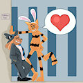 Dog Man and Petey: Freelance Police au by JukeboxPony