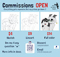 Commissions OPEN (lower prices) by ZarpasRabbit