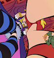 Panty and Stocking with upward view by AlloyRabbit