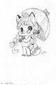 Pigtails and Umbrella by ShellyFoxx