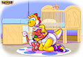 Dino & Dragon Snuggles BY Tacki by showtimeyoshi