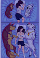 Marshall x Chase x fem anon (feral on human) by Cajuzinho02