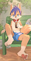 A drink in a garden by Tadow