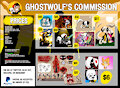 Commission 2025 open! by XGhostWolfX