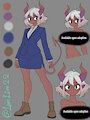 (Adoptable) This demon girl is a class act! by LemLim22