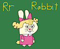 R is for Rabbit #2 (My Version) - Bunny Girl (Scaredy Squirrel)