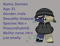 Damien: pretty blood oc by PawedPrints