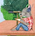 Artist At Work #3(Multitasking Like A Boss) by Christaphorac