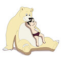Boy and bear by vasan