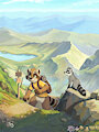 Up the Trail by pandapaco