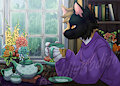 Rainy Summer Cozy Tea YCH - Holdsome