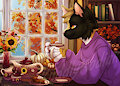Fall Cozy Tea YCH - Holdsome