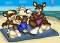 Reindeer at Da Beach by TheRedSkunk