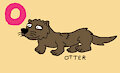 O is for Otter #1 (My Version) - Otter (The Simpsons)