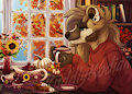 Fall Cozy Tea YCH - CozyBeeHive