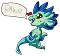 Vali Goes Rawr~ (Colored)